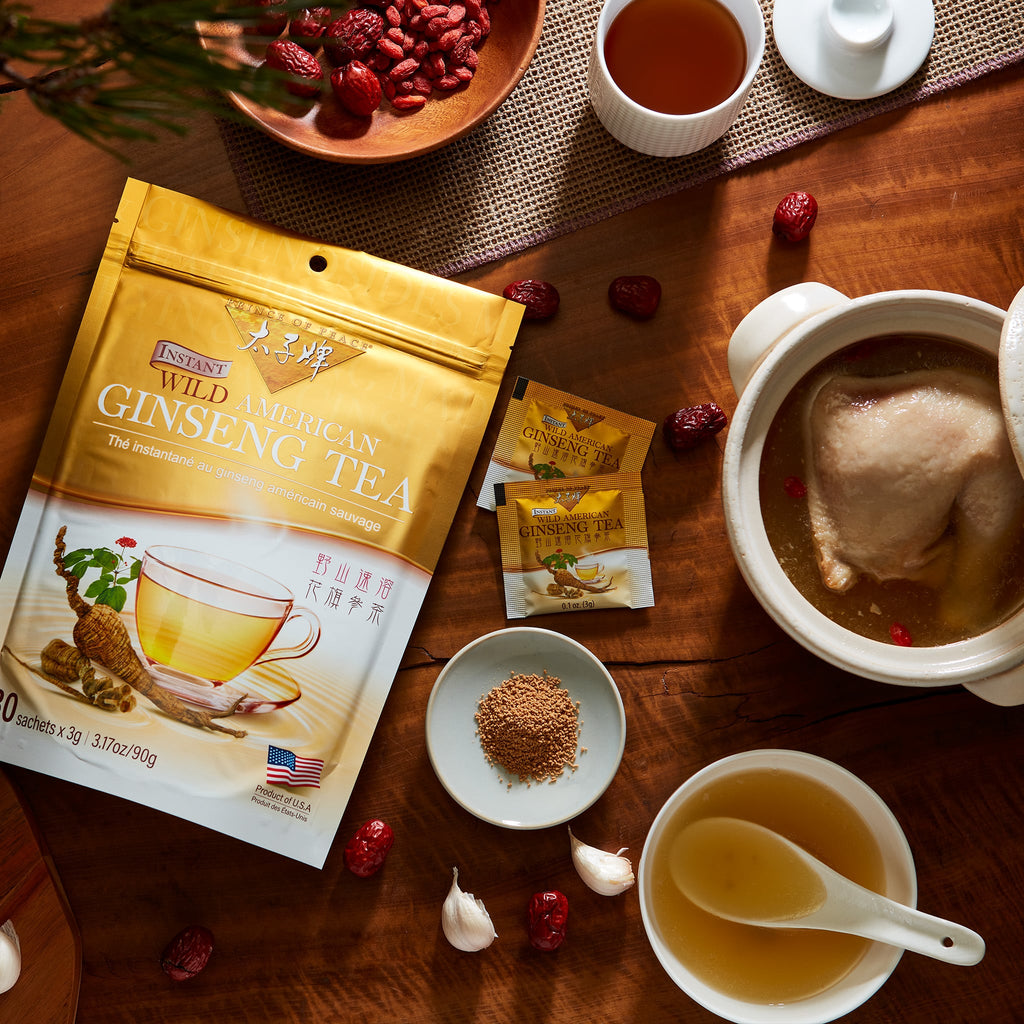 Prince of Peace Instant Wild American Ginseng Tea, 30 sachets