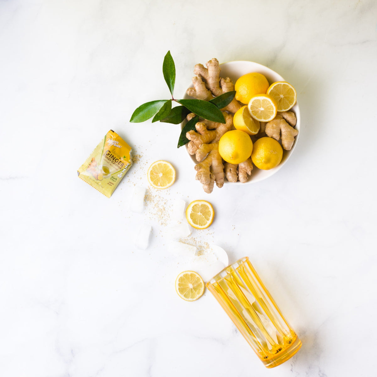 Prince of Peace Instant Lemon Ginger Honey Crystals, 30 sachets