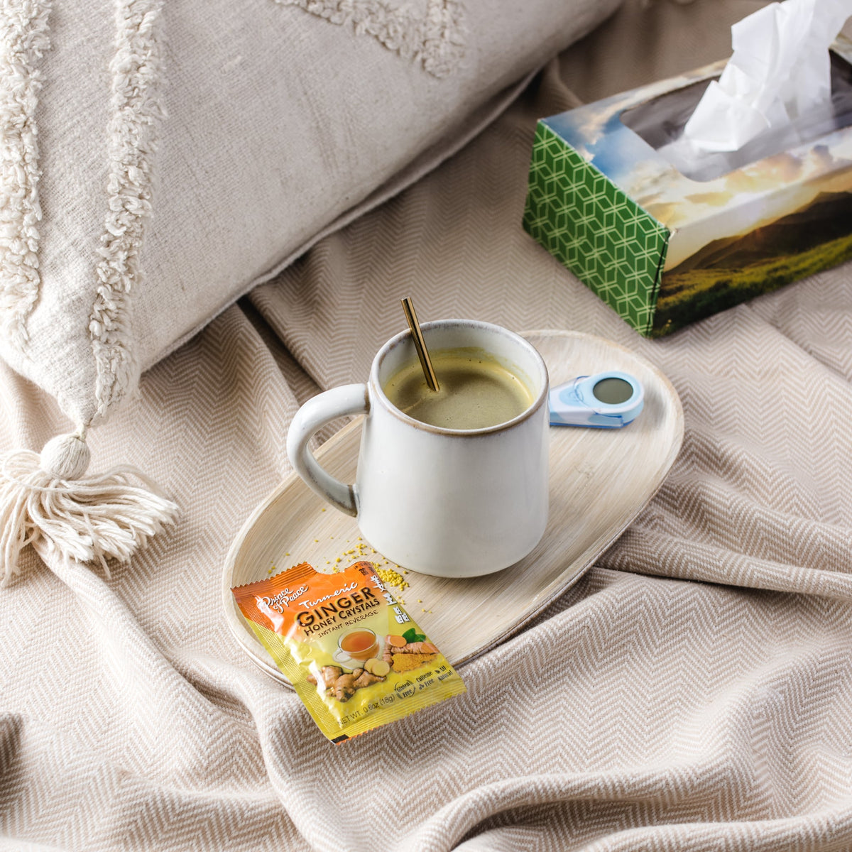 Prince of Peace Instant Ginger Honey Crystals with Turmeric, 25 sachets