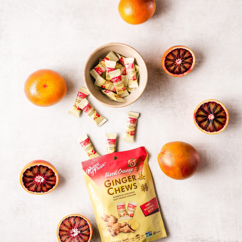 Prince of Peace Ginger Candy (Chews) With Blood Orange, 4oz