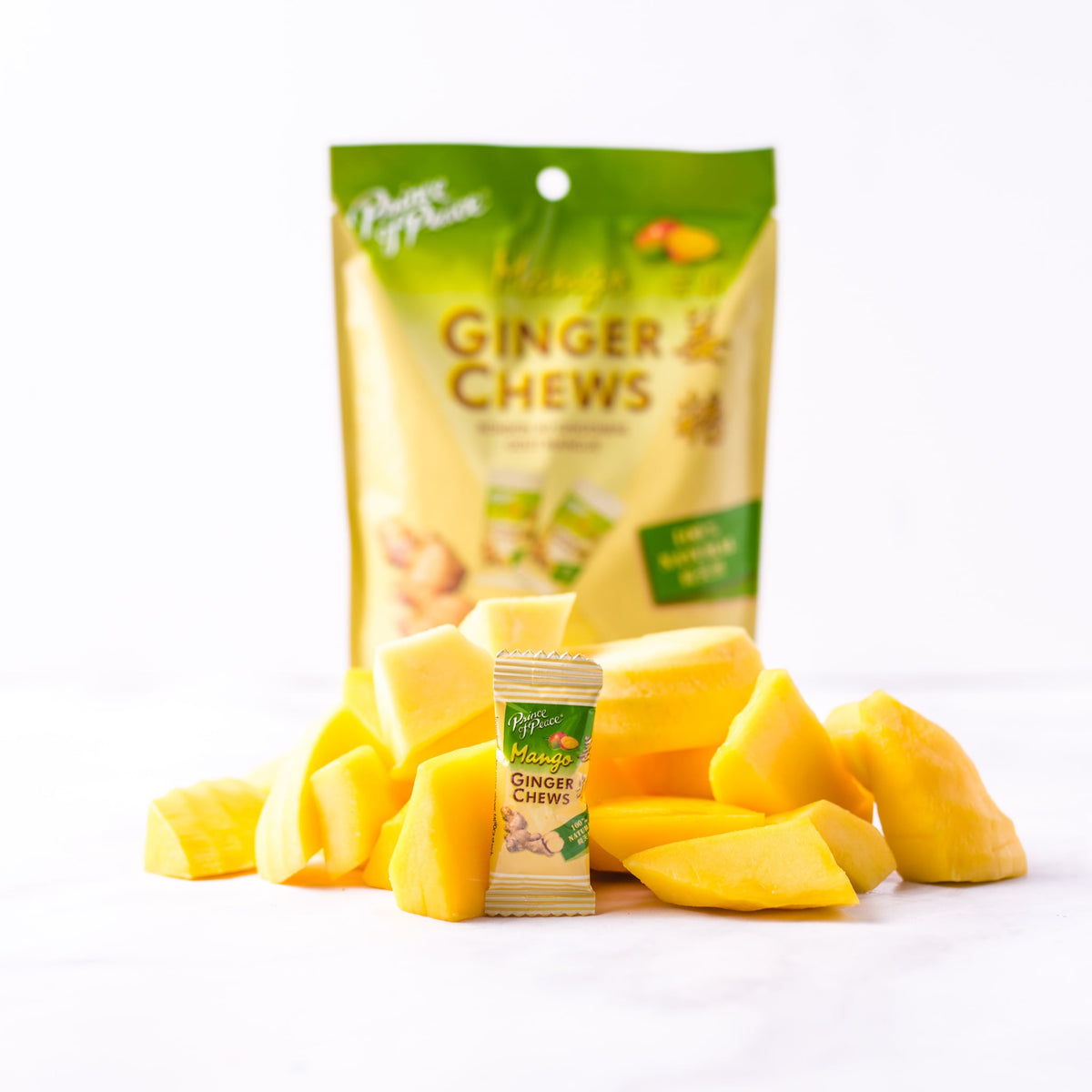 Prince of Peace Ginger Candy (Chews) With Mango, 4oz