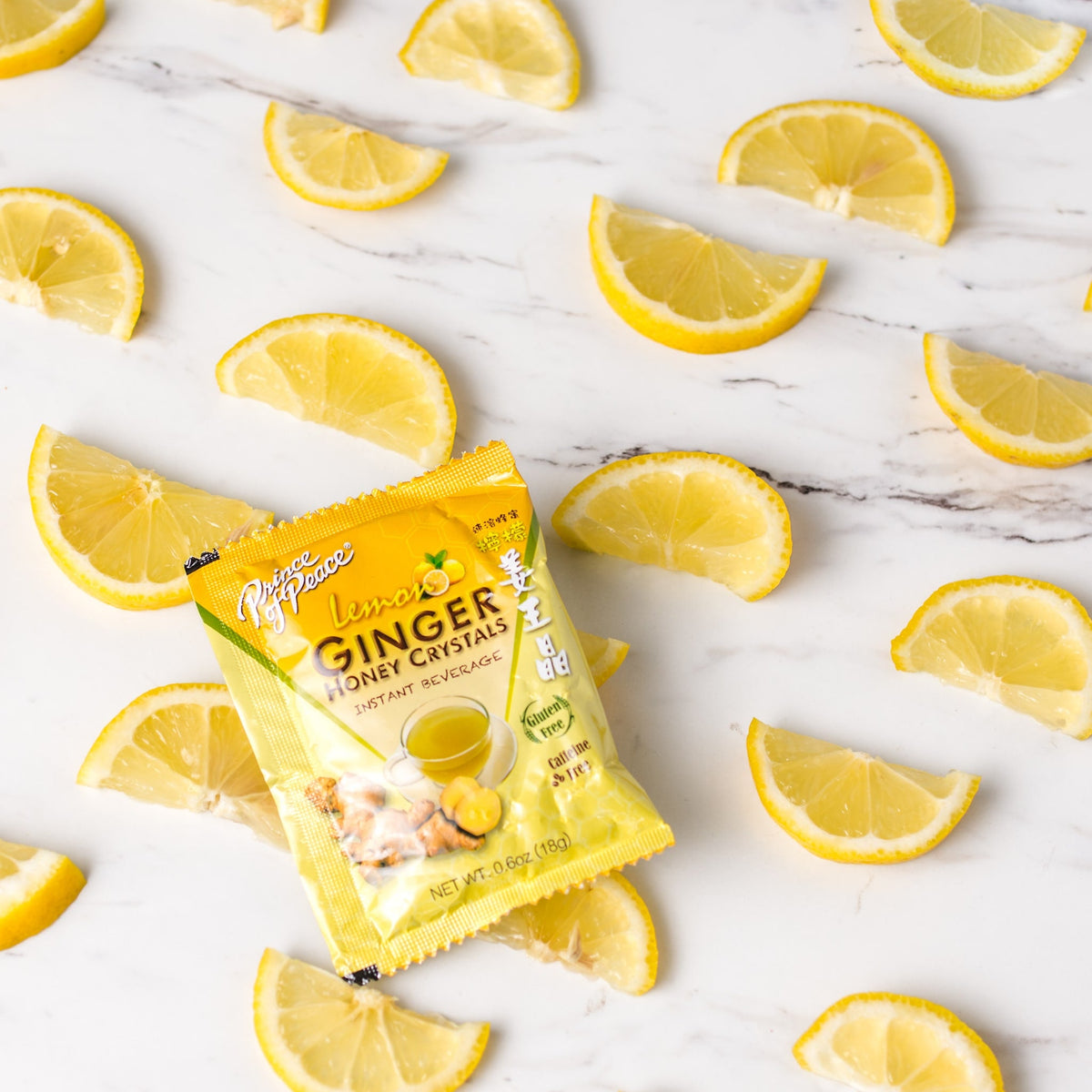 Prince of Peace Instant Lemon Ginger Honey Crystals, 30 sachets