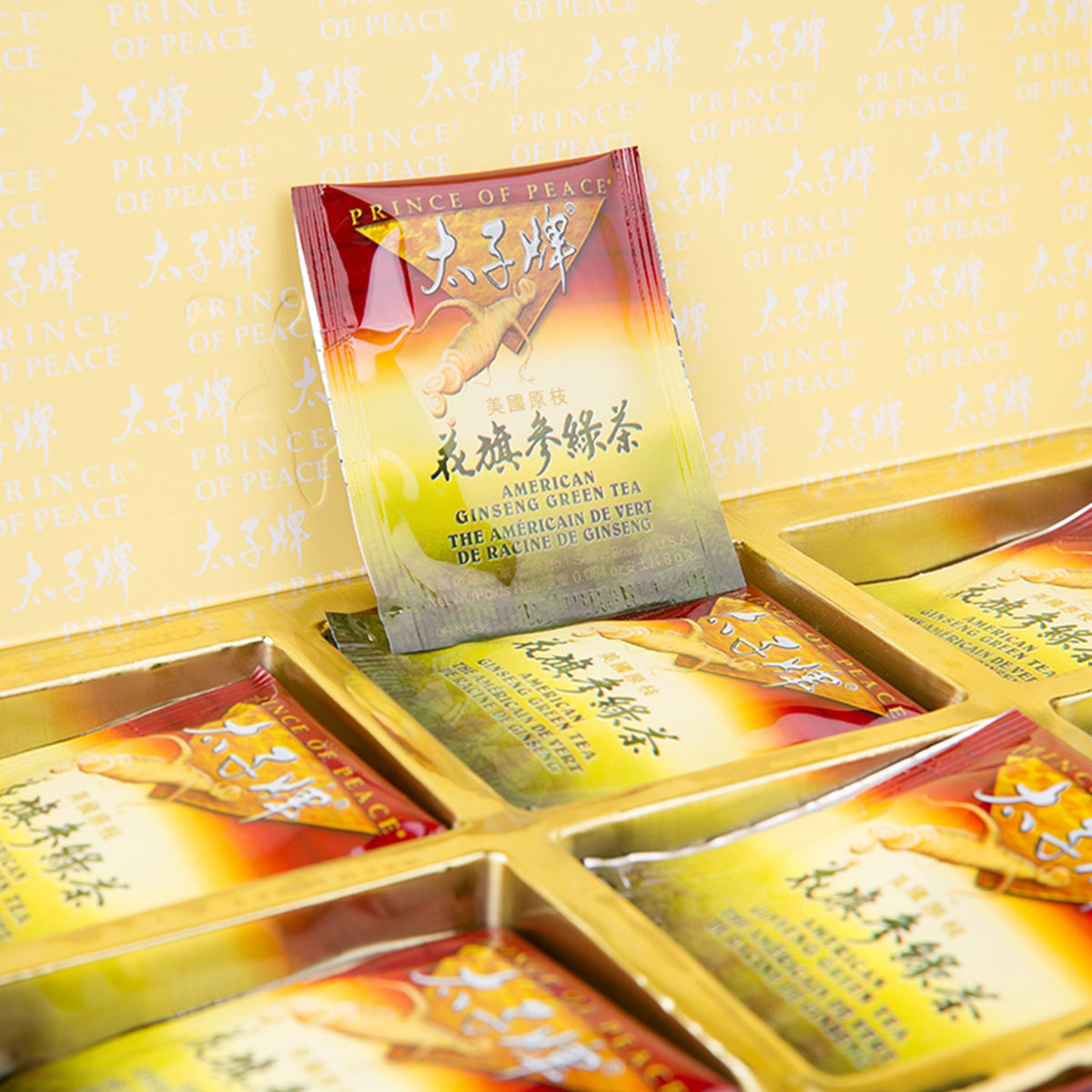 Prince of Peace American Ginseng Green Tea, Twin Pack (2 boxes X 30 tea bags)