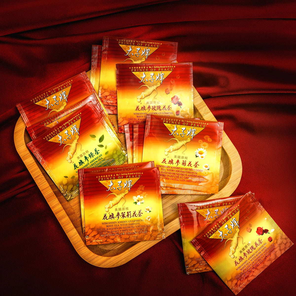 Wisconsin American Ginseng Assorted Root Tea, 28 tea bags