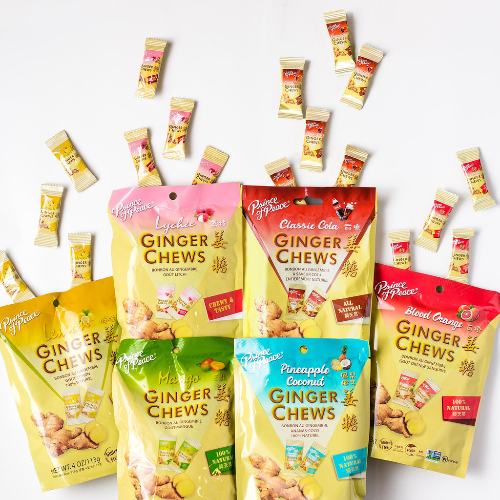 Prince of Peace Ginger Candy (Chews) With Lemon, 4oz