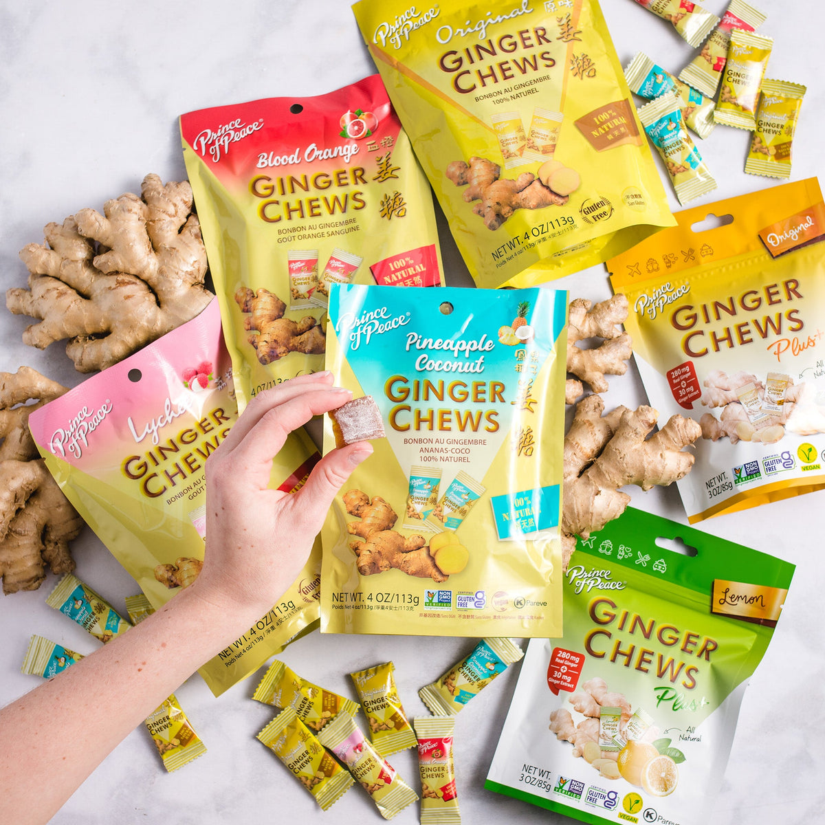 Prince of Peace Ginger Chews Plus+, Original, 3oz